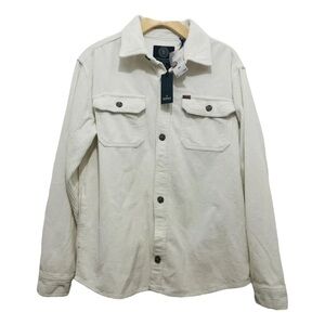 Corduroy off white button down